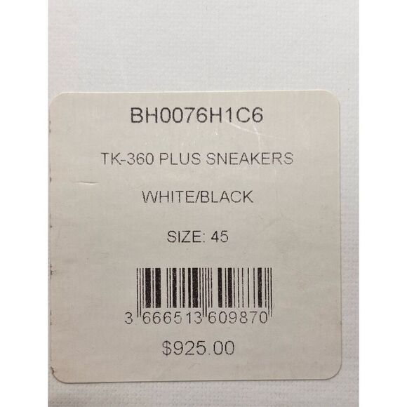 Givenchy TK 360 Plus Low Top Mesh Sneakers in White/Black NWB Size 45 main image 4